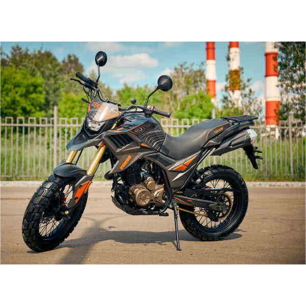 Козырек фары FUEGO TEKKEN 250 2023 (черный/оранжевый) — изображение 3