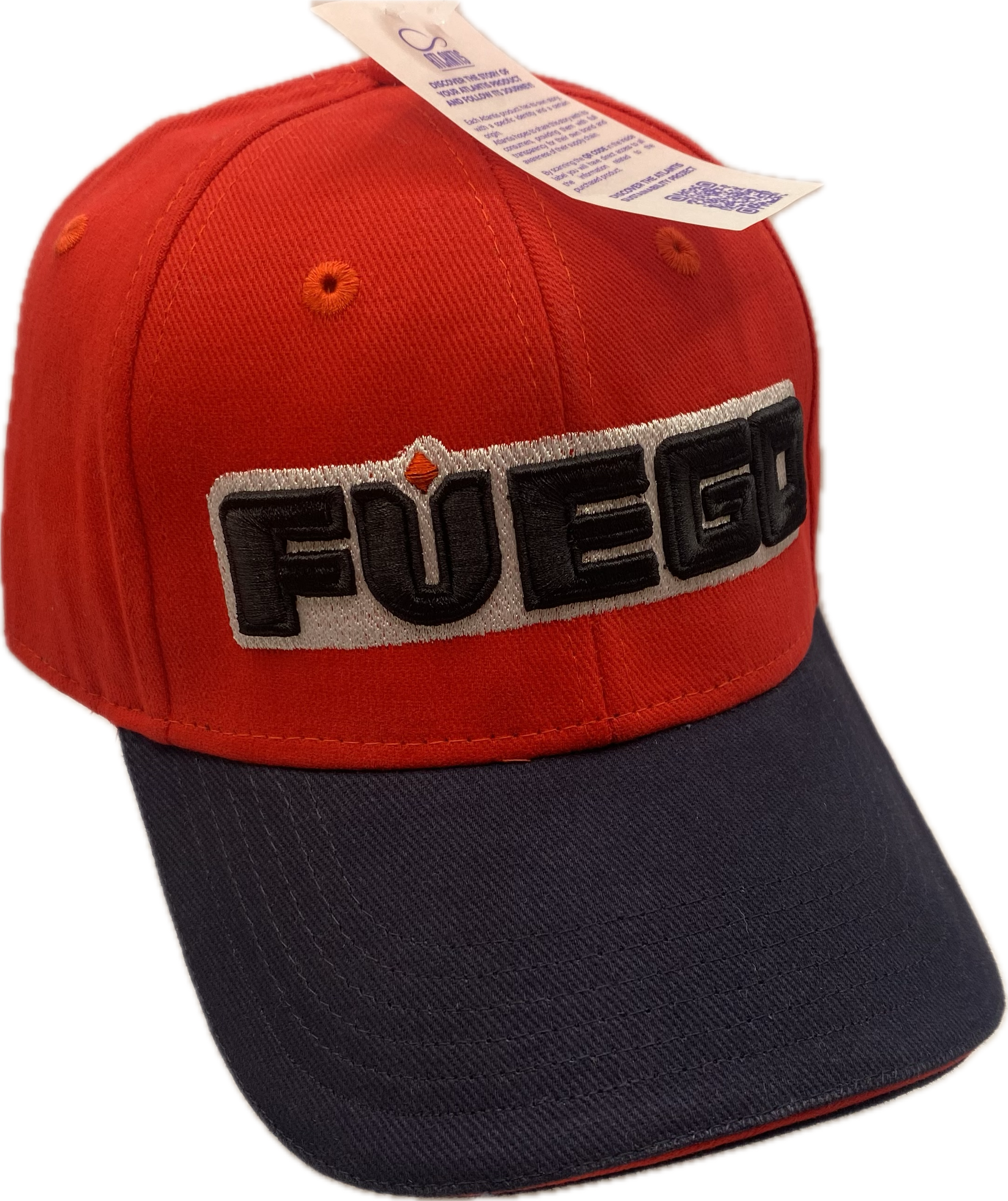 Бейсболка Fuego (Красная, черный козырёк)